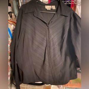 Women’s button up dress shirt.